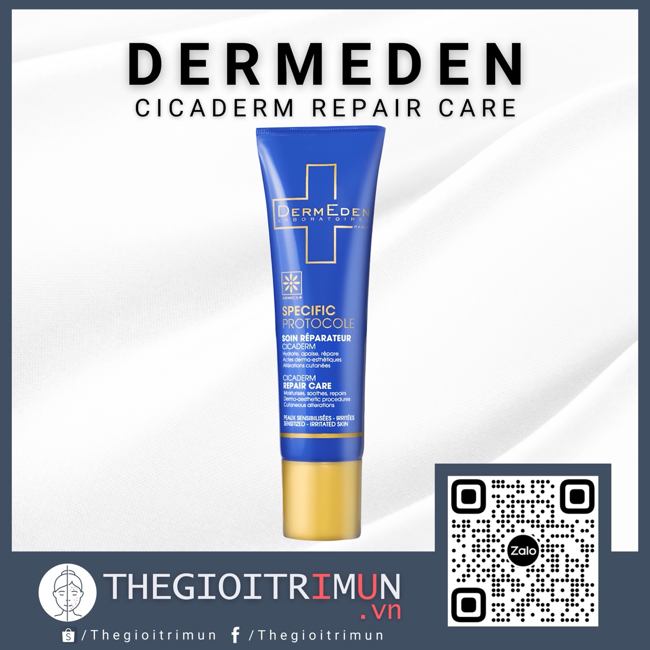 Kem Phục Hồi Da Dermeden Specific Protocole Repair Care 30ml (B) (R)