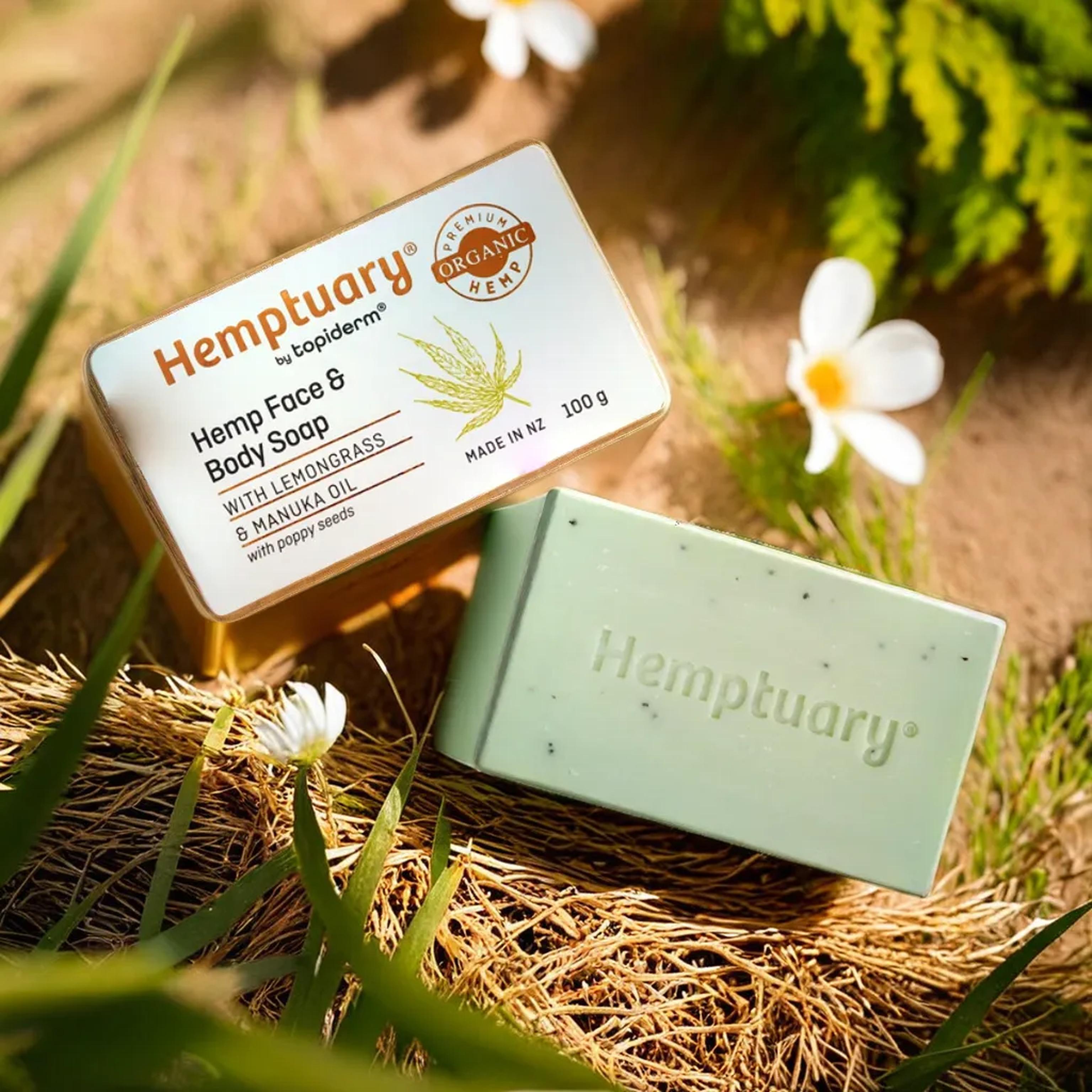 Xà Phòng Rửa Mặt & Cơ Thể Từ Hạt Gai Dầu Hemptuary Face and Body Soap 100g