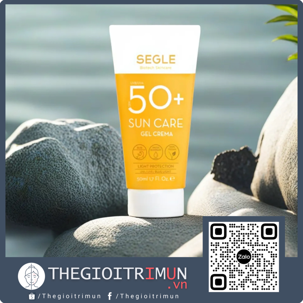 SEGLE SPF50+ SUN CARE GEL CREMA - Kem Chống Nắng Phổ Rộng Bảo Vệ Toàn Diện SPF 50+, PA++++