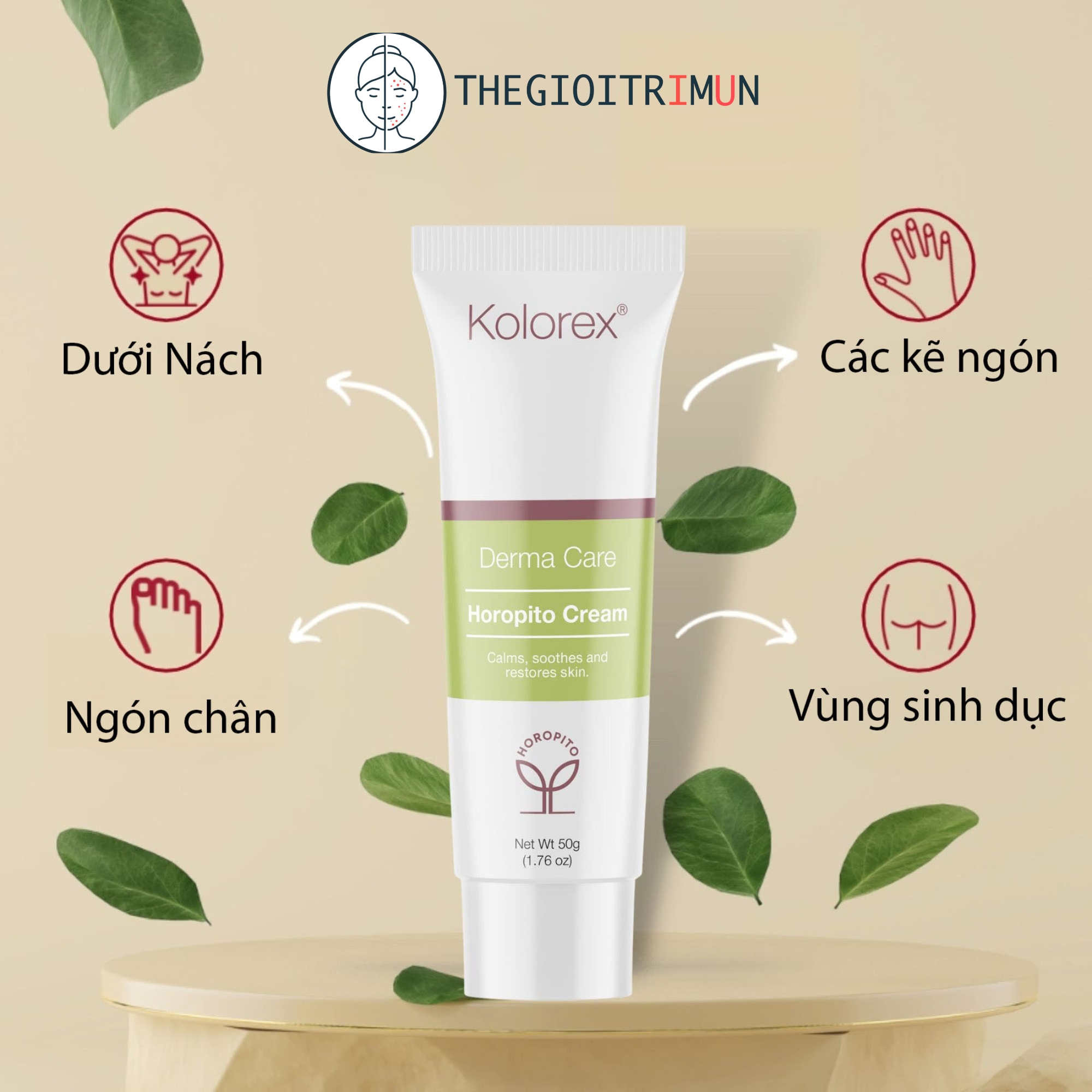 Kem dưỡng phục hồi Kolorex Derma Care Horopito Cream (50g)