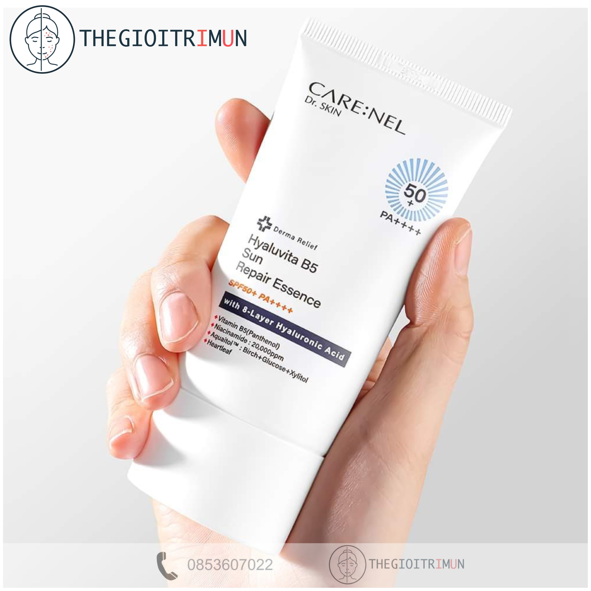 Kem chống nắng “ chữa lành” Hyaluvita B5 repair esssence Care:Nel