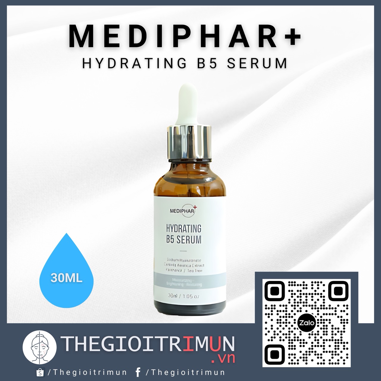 Serum cấp ẩm phục hồi da Mediphar+ Hydrating B5 Serum
