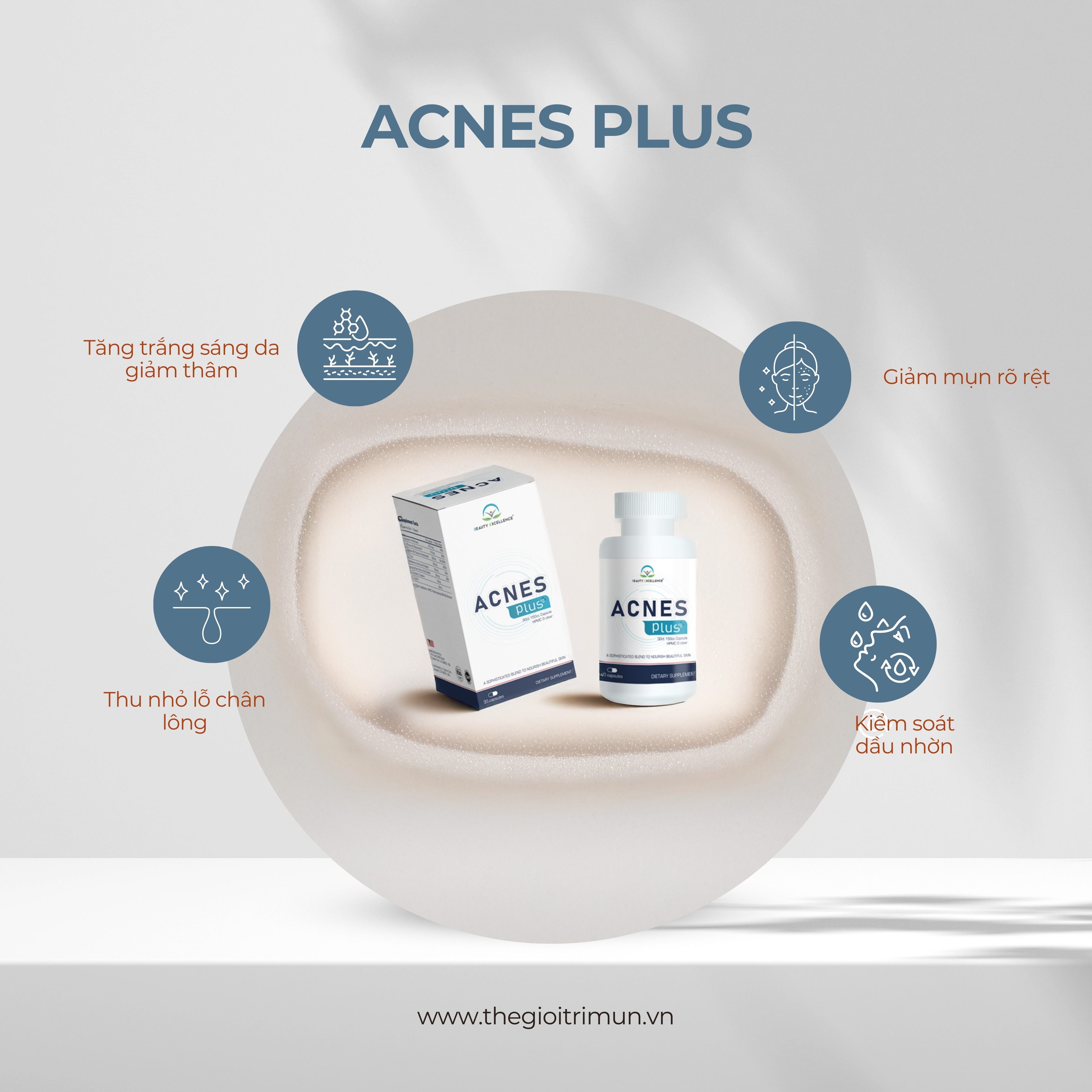 Acnes Plus - Viên uống hỗ trợ trị mụn