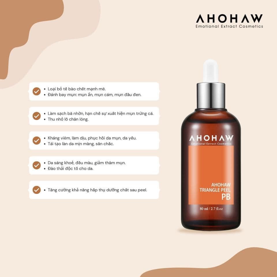 Ahohaw Triangle Peel da PB - Dành cho da mụn - 80ml