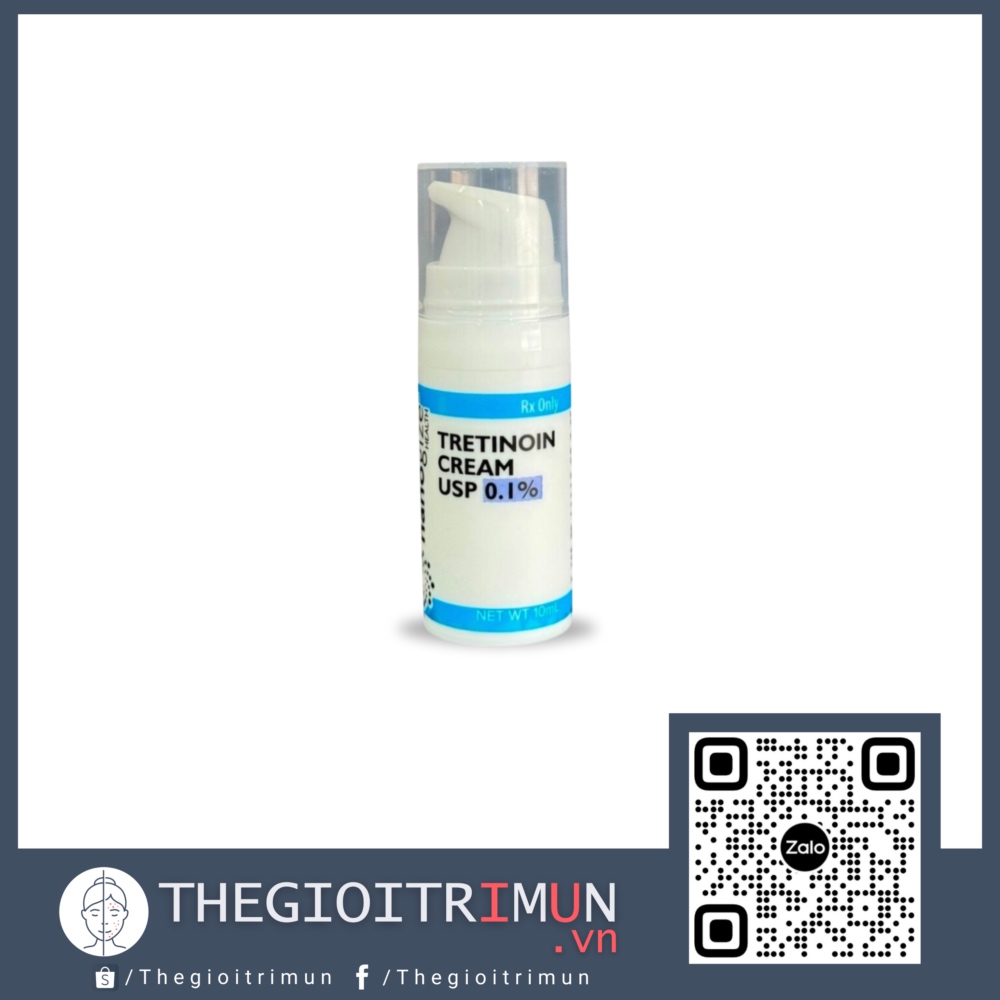 Kem giảm mụn, mờ nám, trẻ hoá da Nanogize Tretinoin 0,1% (10ml)