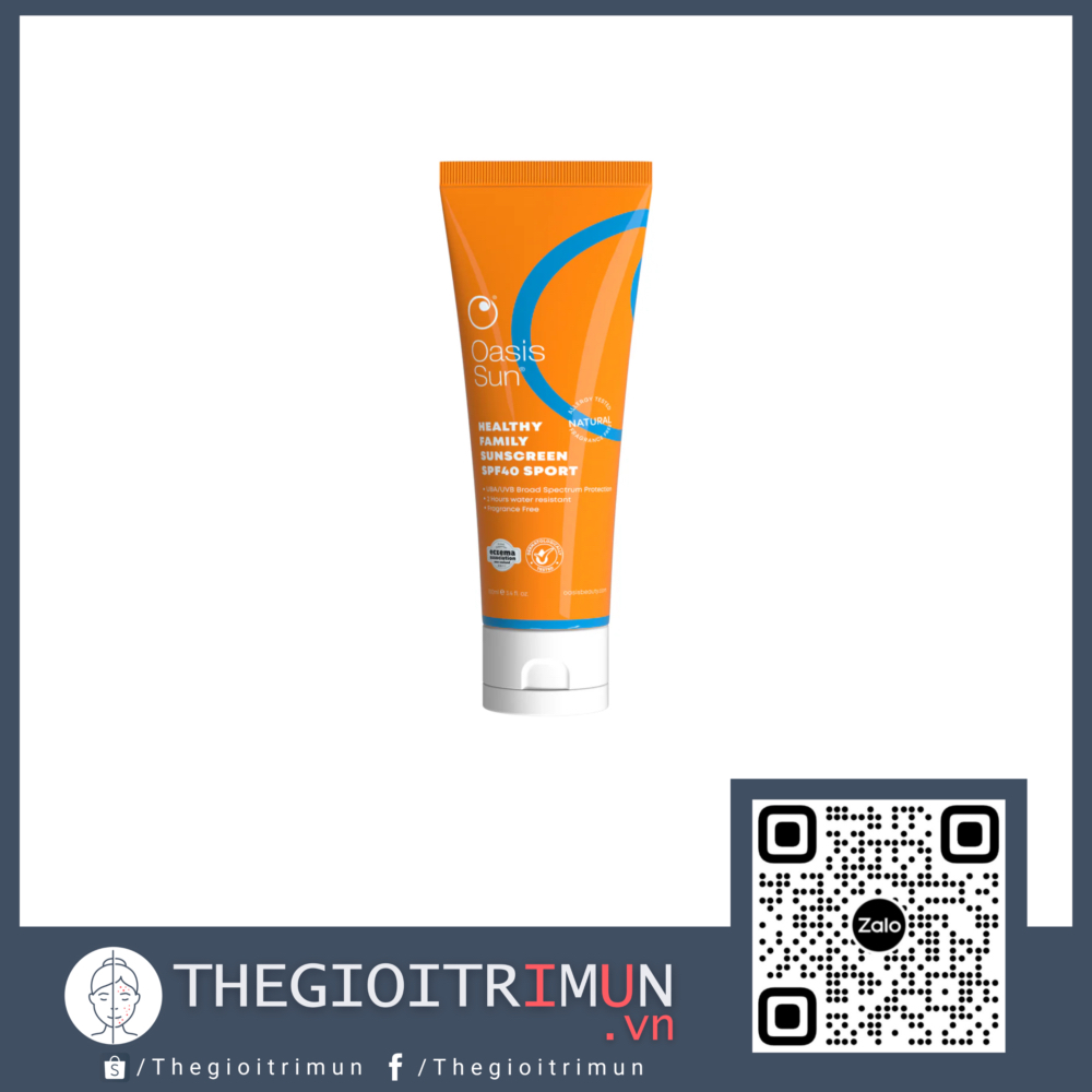 Kem chống nắng Oasis Sun SPF 40 Dry-Feel Sport Sunscreen 100ml