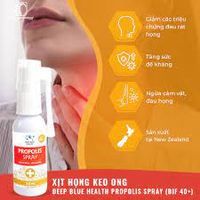 Xịt họng keo ong Deep Blue Health Propolis Spray Plus (BIF 40+) 30ml