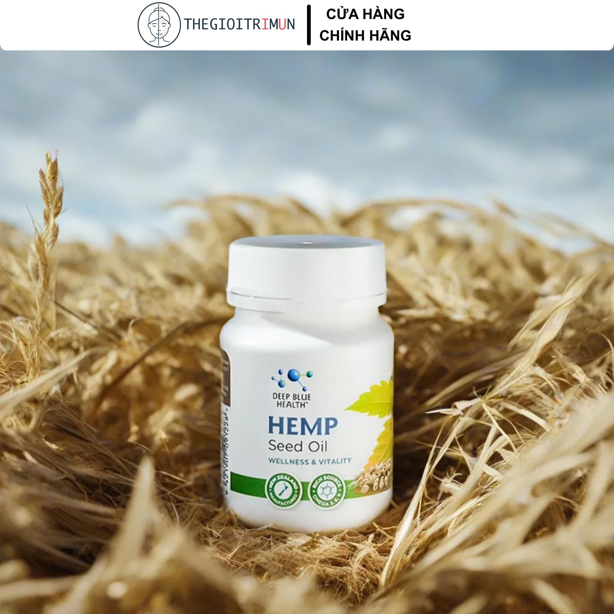 Viên Tinh Dầu Hạt Gai Dầu Deep Blue Health Hemp Seed Oil (30 viên/ 60 viên)