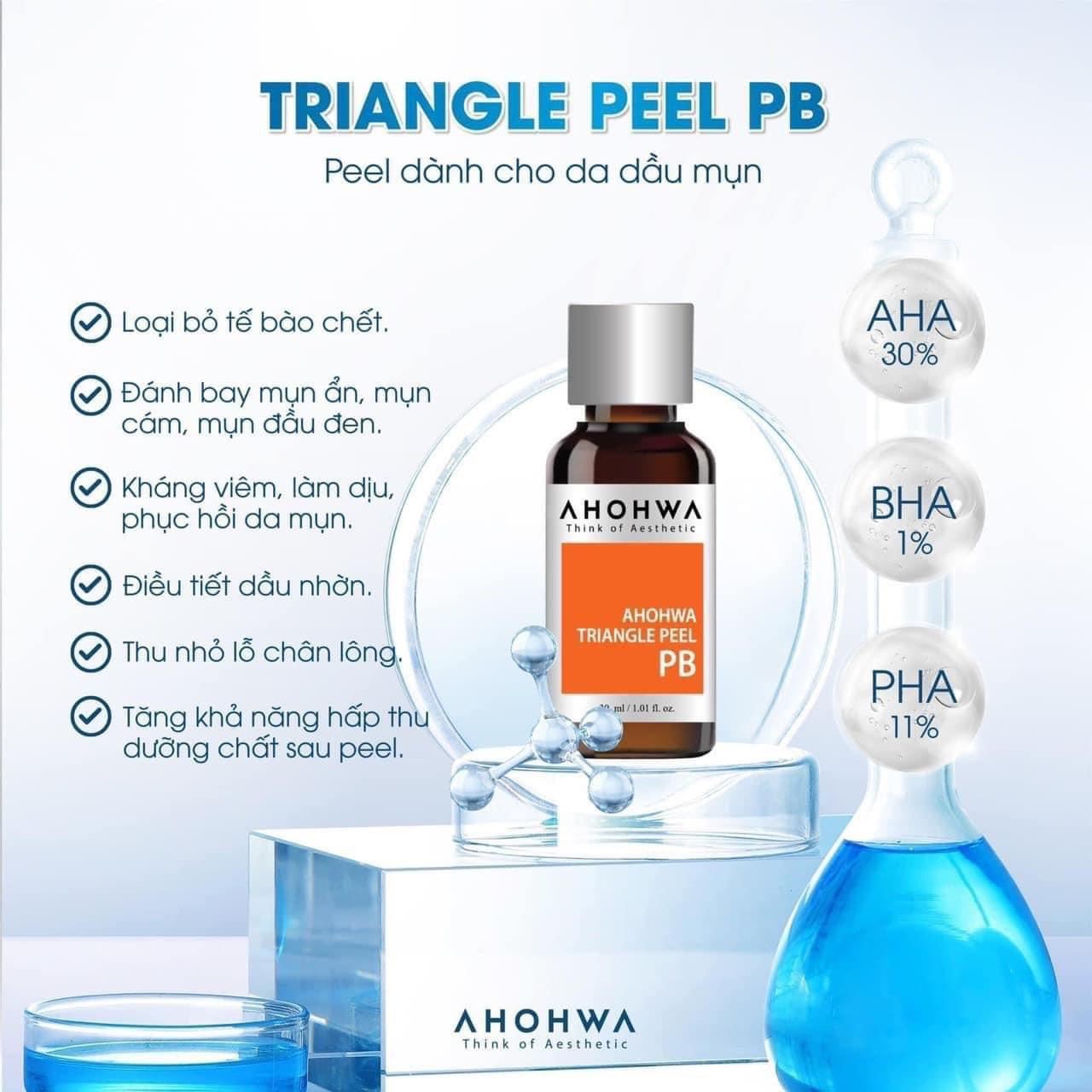 Ahohaw Triangle Peel da PB - Dành cho da mụn - 80ml