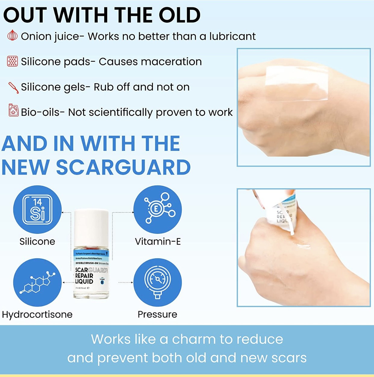 Gel Trị Sẹo Lồi Scarguard Repair Liquid 15ml (Scarguard MD)