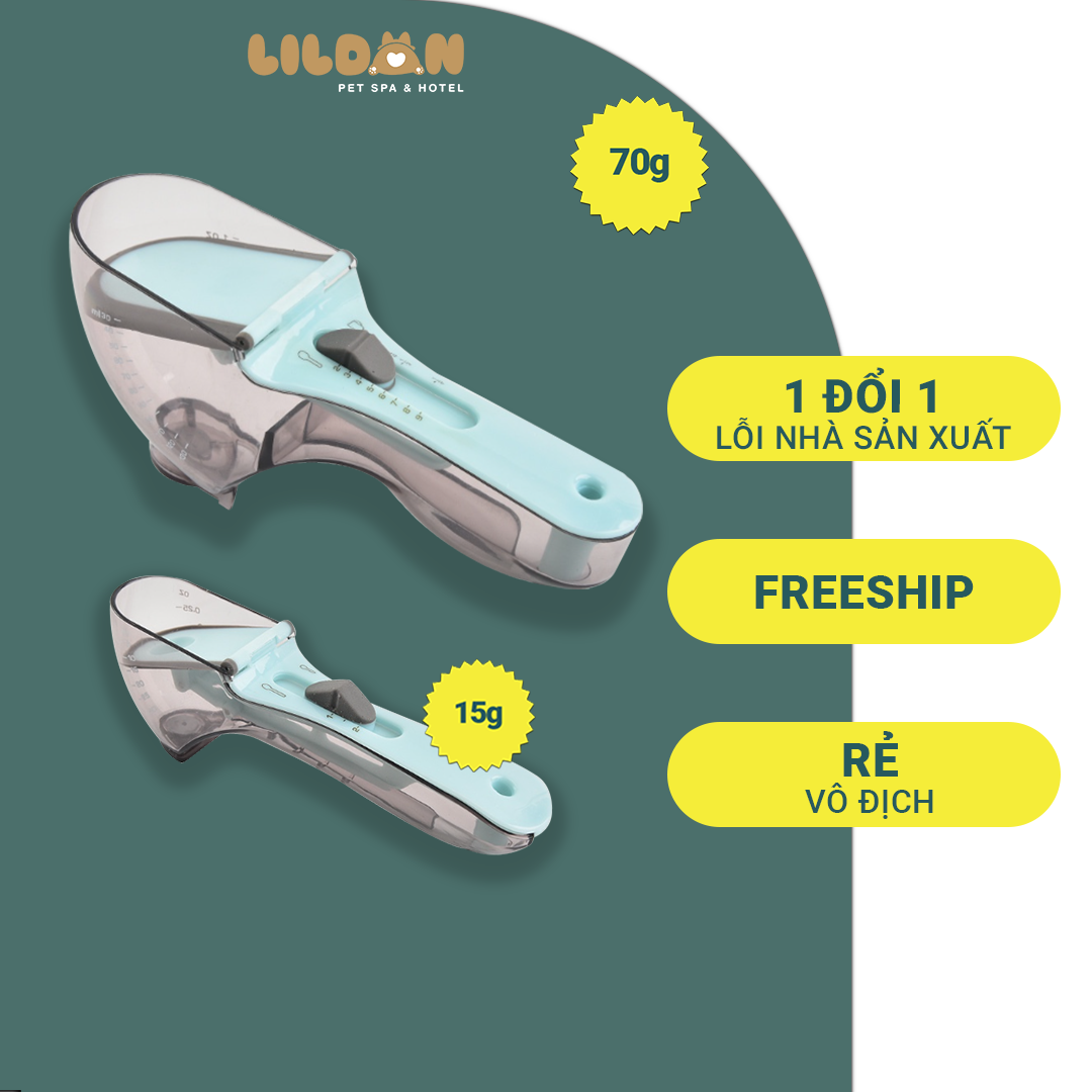 Bát Ăn Chén Ăn - Muỗng, Thìa Múc Hạt Cho Chó Mèo Size Lớn, Nhỏ