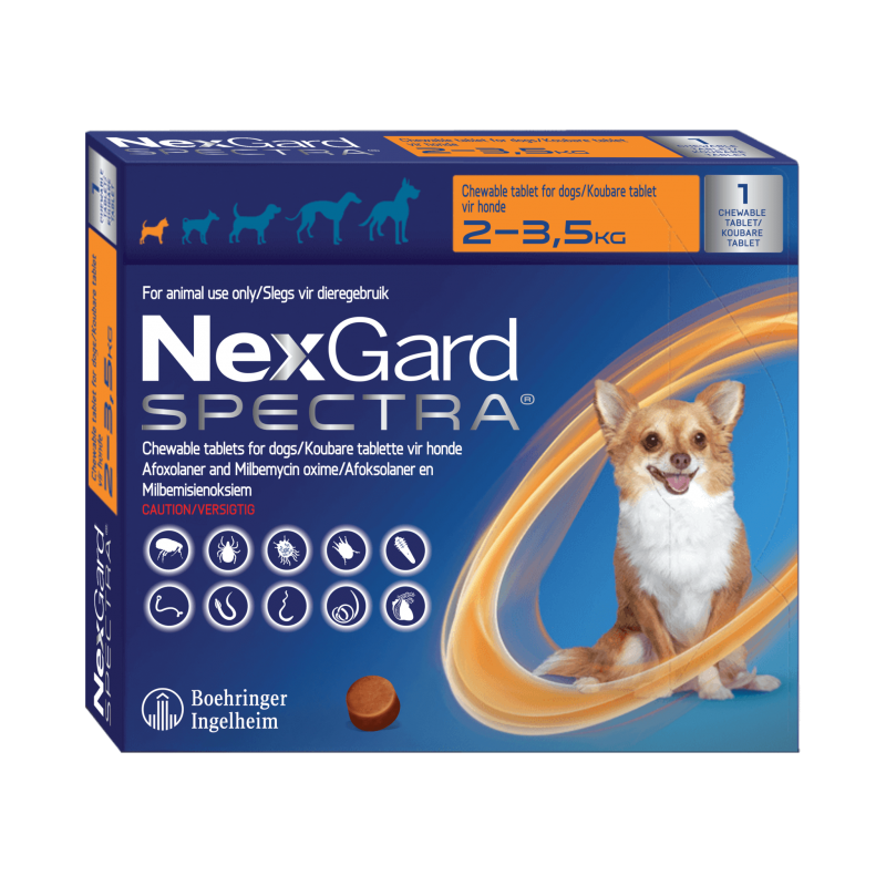 NEXGARD SPECTRA - Viên Trị Nội Ngoại Kí Sinh Trùng