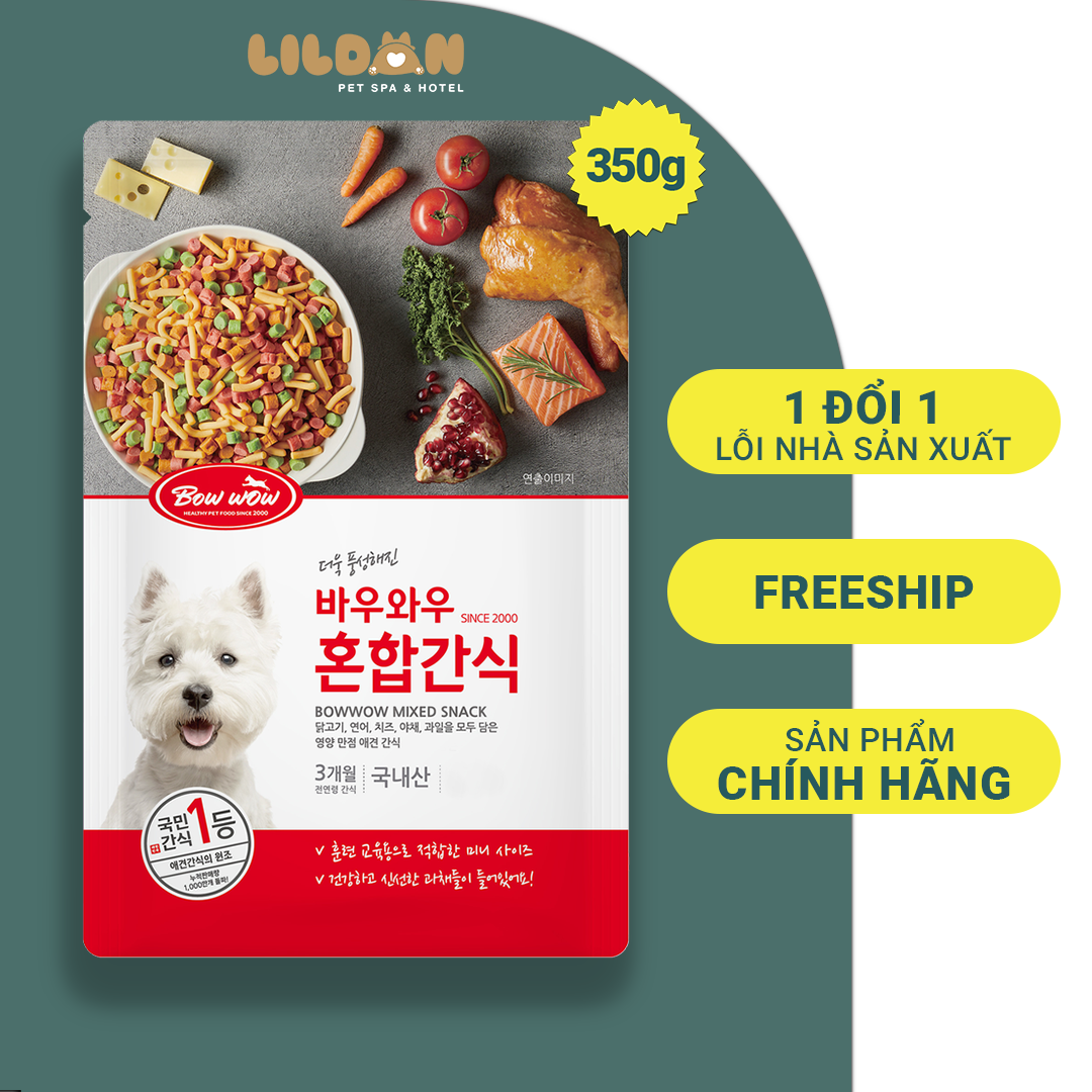 BOWWOW Bánh Thưởng Snack Thưởng - Bánh Thưởng Snack Hỗn Hợp Cho Chó