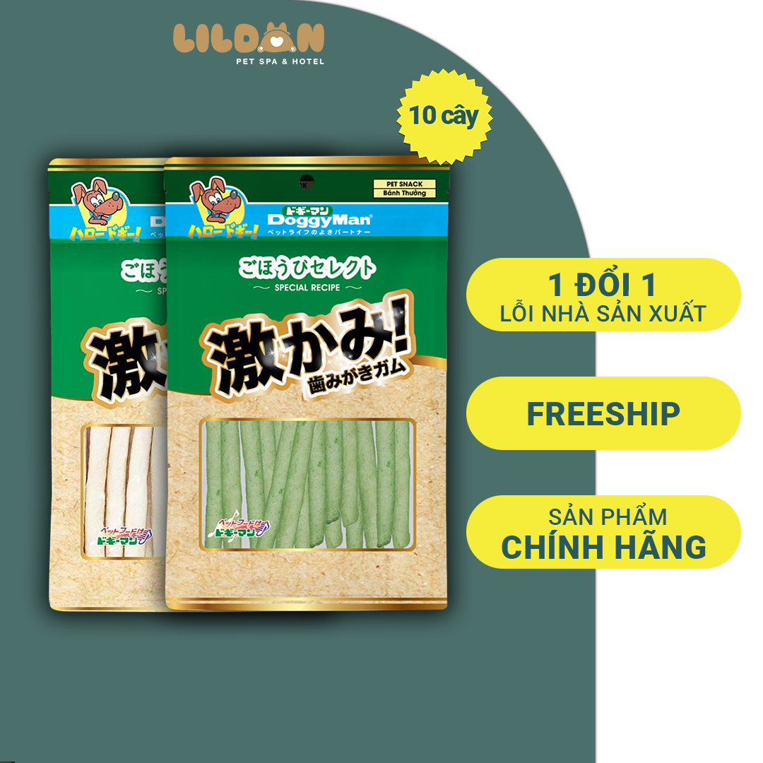 DOGGY MAN (100g) Bánh Thưởng Snack Thưởng - Que Da Bò Thơm Miệng