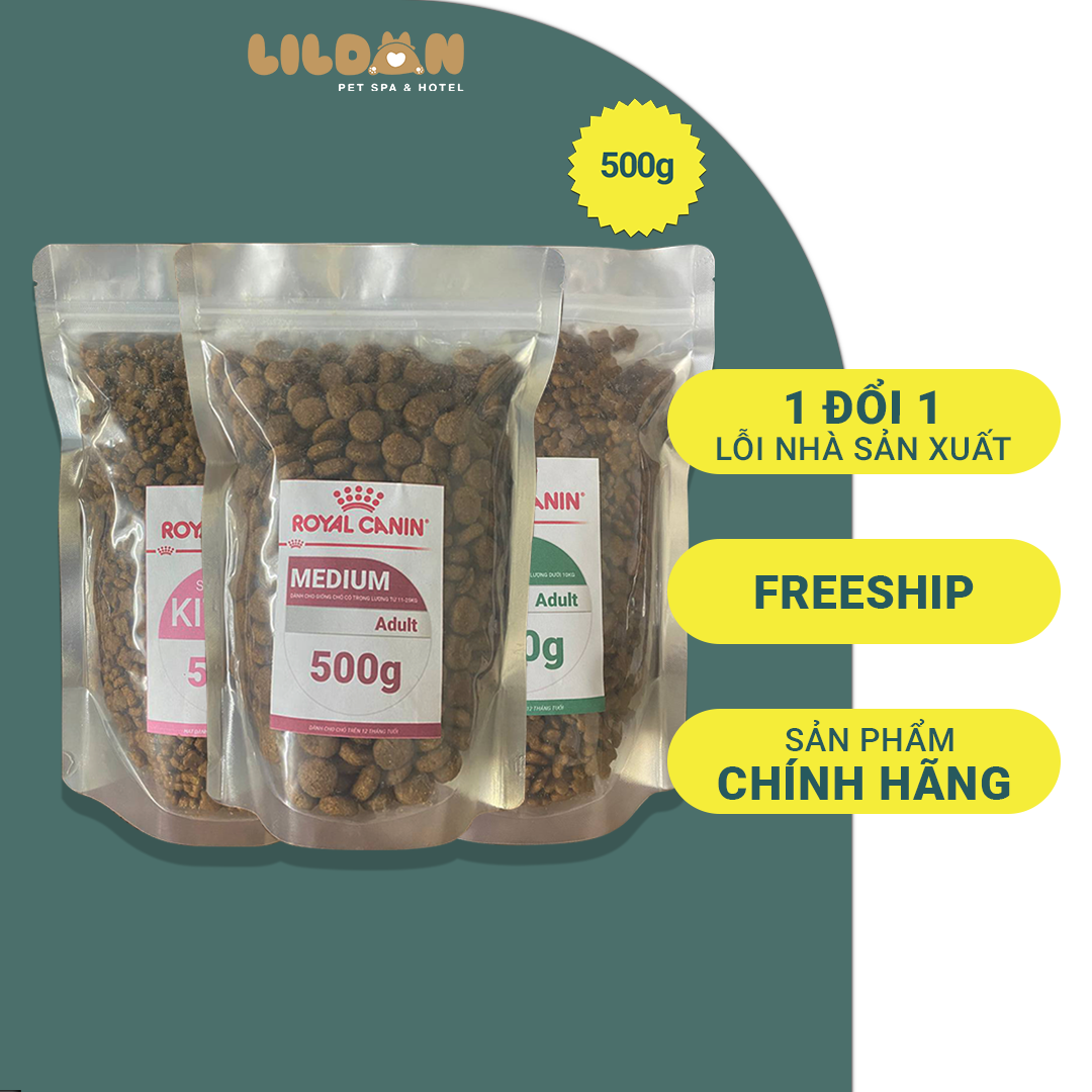 ROYAL CANIN (500g) Túi Chiết, Túi Zip Hạt Royal Canin Siêu Tiết Kiệm Dành Cho Chó