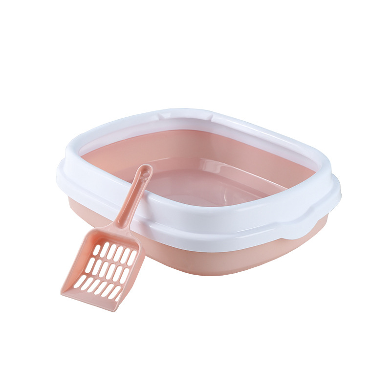 Khay Cát Vệ Sinh Cho Mèo Không Nắp Kèm Xẻng, Nhiều Kích Thước