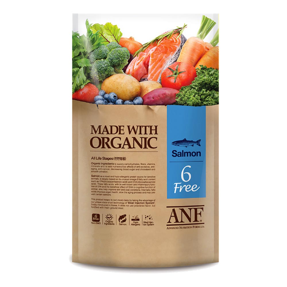 ANF 6FREE Thức Ăn Hạt Hữu Cơ Dành Cho Cún Trên 6 Tháng Tuổi Vị Cừu, Bò, Cá Hồi