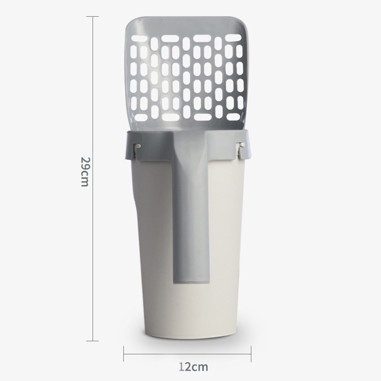 Dụng Cụ Dọn Vệ Sinh - Dụng Cụ Xúc Cát Dọn Phân Cho Mèo Có Ngăn Đựng Túi Đựng Phân