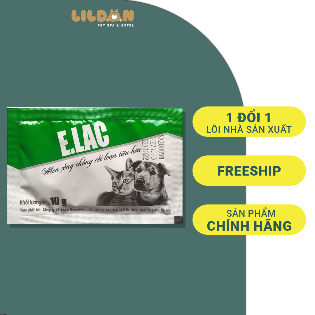 Men E.lac - Men Tiêu Hóa Trị Tiêu Chảy Chó Mèo
