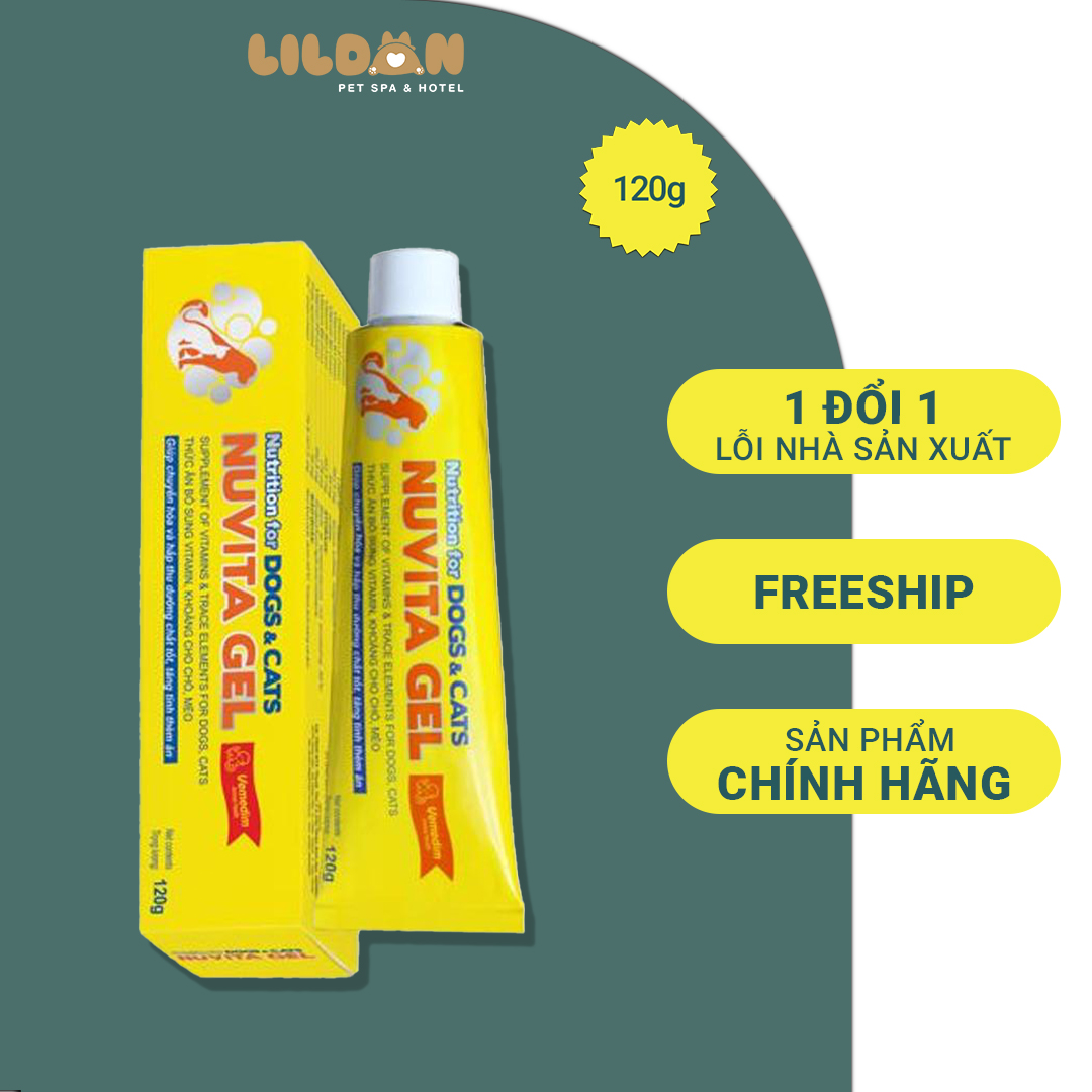 NUVITA GEL VEMEDIM - Gel Dinh Dưỡng Dành Cho Chó Mèo Bổ Sung Khoáng Chất - 120g