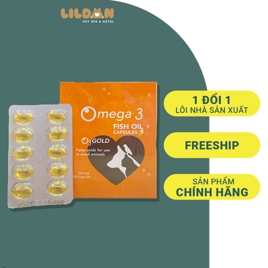 Omega 3 - Viên Dầu Cá Cho Chó Mèo (Vỉ 10 Viên)