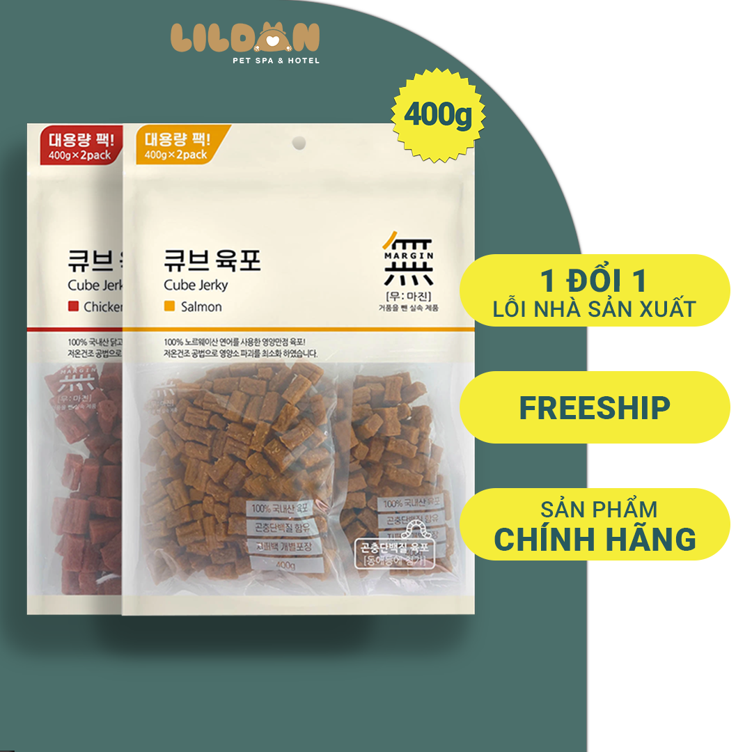 BOWWOW Bánh Thưởng Snack Thưởng - Thịt Viên Sấy Mềm Cho Chó Vị Cá Hồi Gà