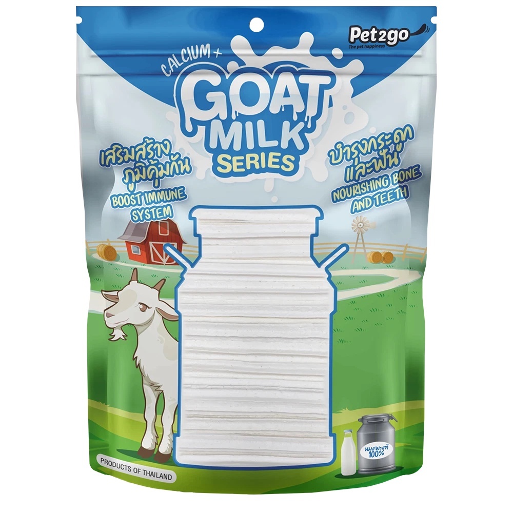PET2GO Bánh Thưởng Snack Thưởng - Xương Gặm Que Gặm Làm Từ Sữa Dê