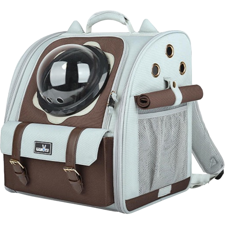 Balo Vận Chuyển Chó Mèo Phi Hành Gia 2 Tone Màu