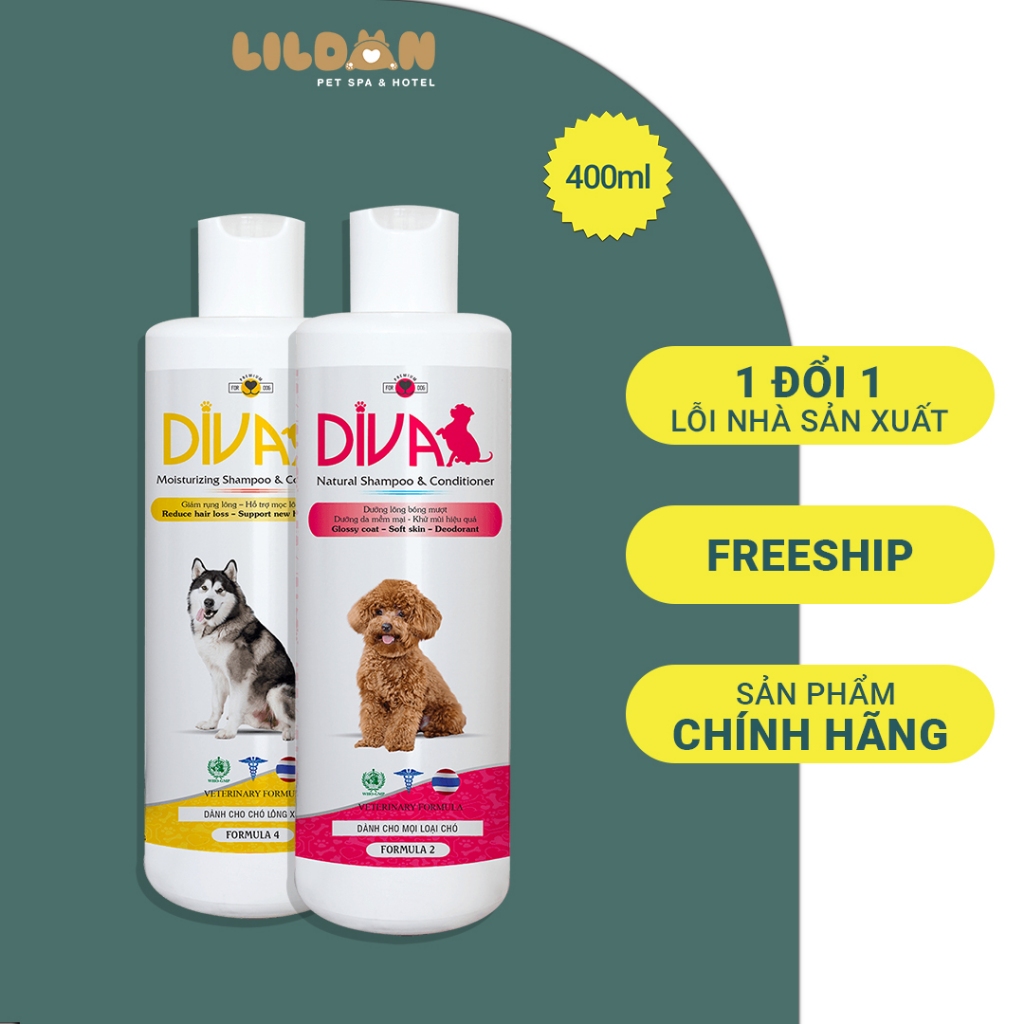 Sữa Tắm DIVA - Sữa Tắm Dành Cho Chó, Sữa Tắm Chuyên Dụng Dùng Cho Spa