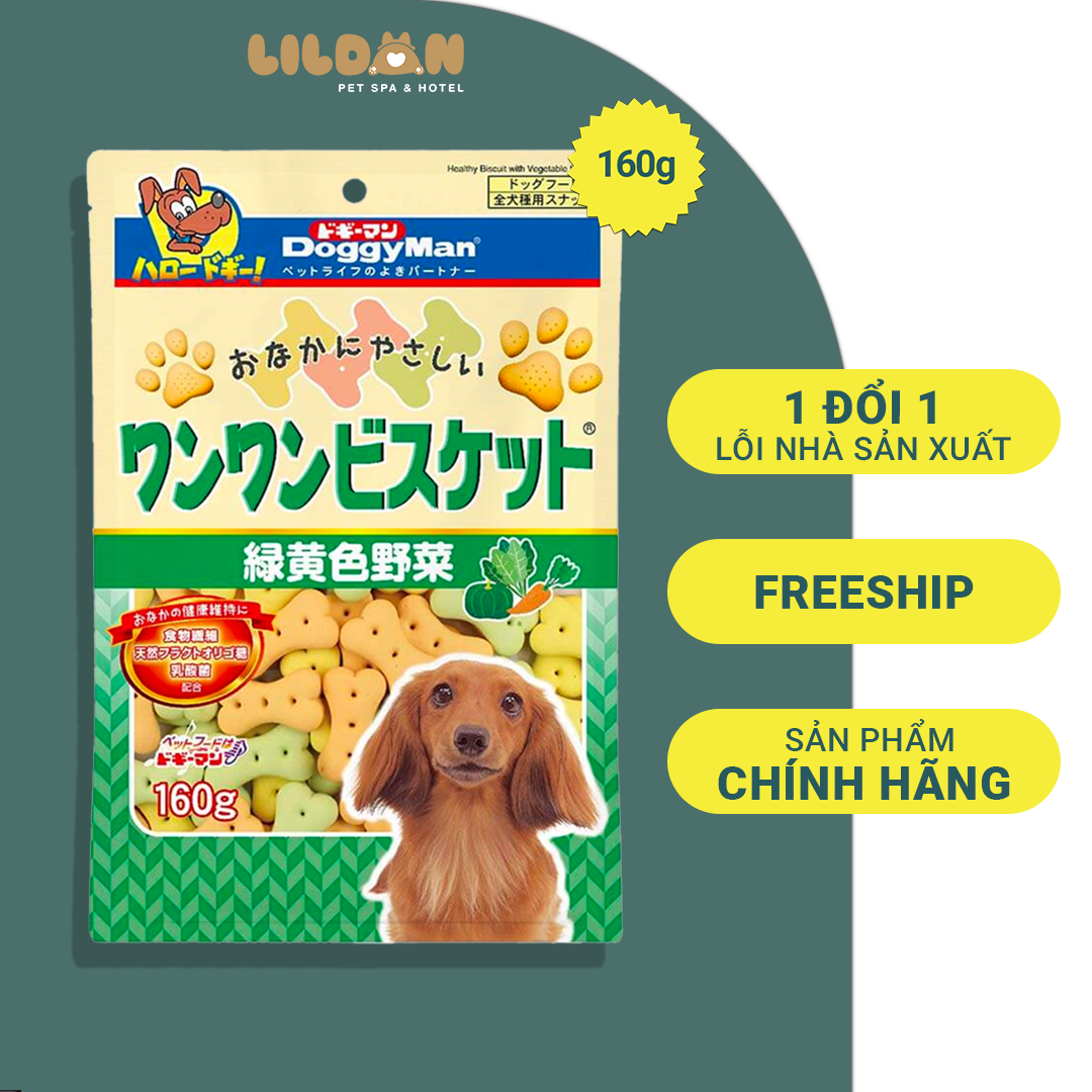 DOGGY MAN Bánh Thưởng Cho Chó - Bánh Quy Rau Củ
