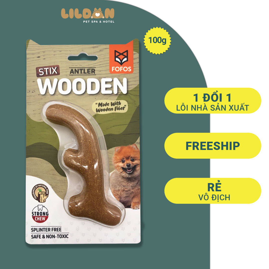 FOFOS Đồ Chơi Sừng Hươu Cao Su Cho Chó