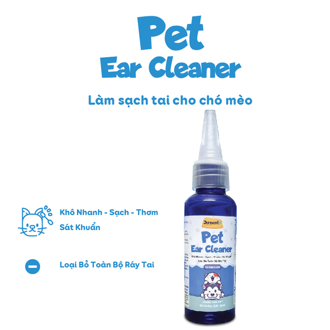 DENSENTO Pet Ear Cleaner - Dung Dịch Làm Sạch Tai Cho Chó Mèo