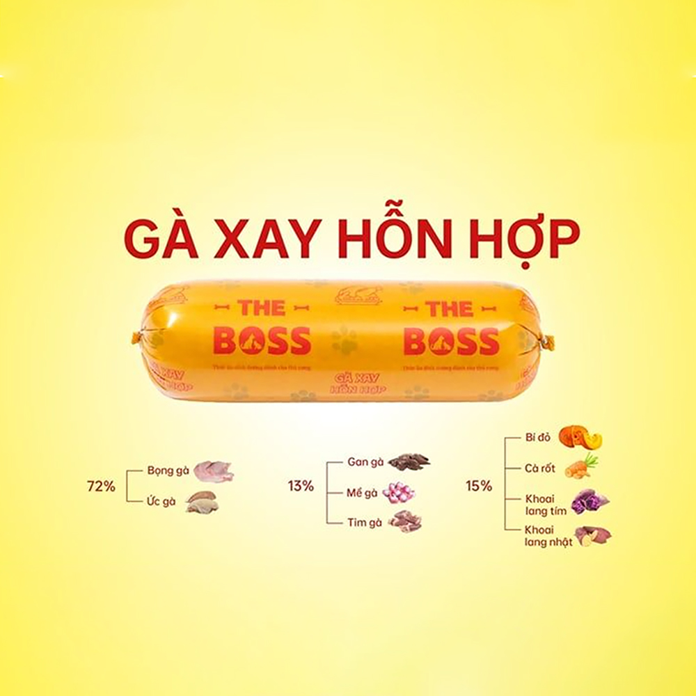 Raw Food - BOSS 800g - Thực phẩm tươi dành cho cún nhiều loại