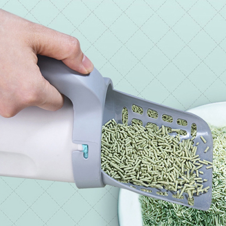 Dụng Cụ Dọn Vệ Sinh - Dụng Cụ Xúc Cát Dọn Phân Cho Mèo Có Ngăn Đựng Túi Đựng Phân