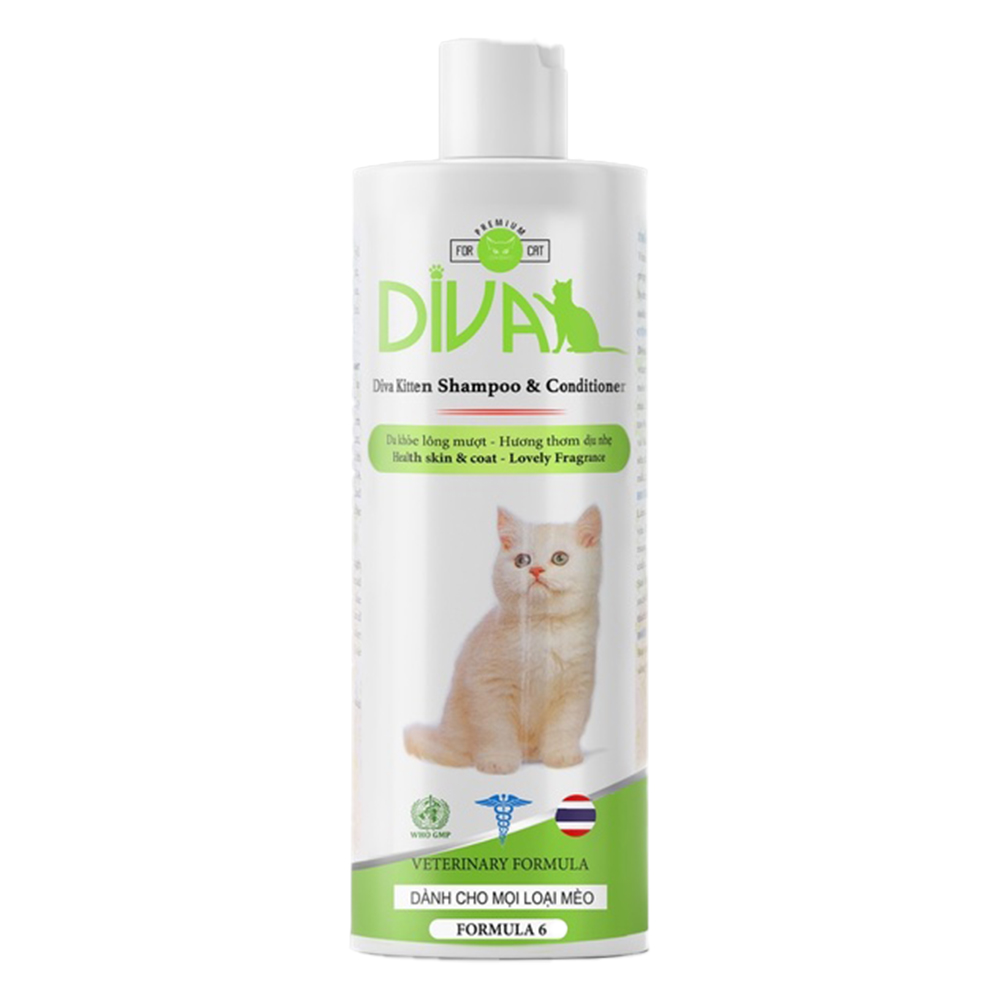 Sữa Tắm DIVA - Sữa Tắm Dành Cho Mèo, Sữa Tắm Chuyên Dụng Dùng Cho Spa