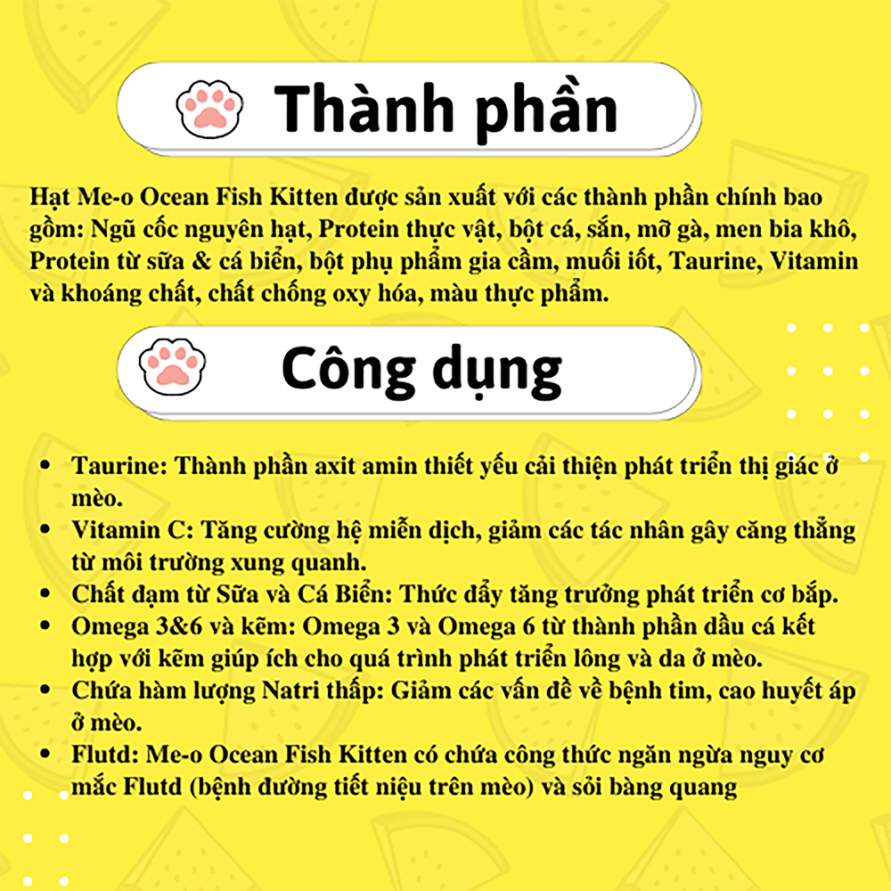 ME-O (1.1kg) Thức Ăn Hạt Khô Cho Mèo Con