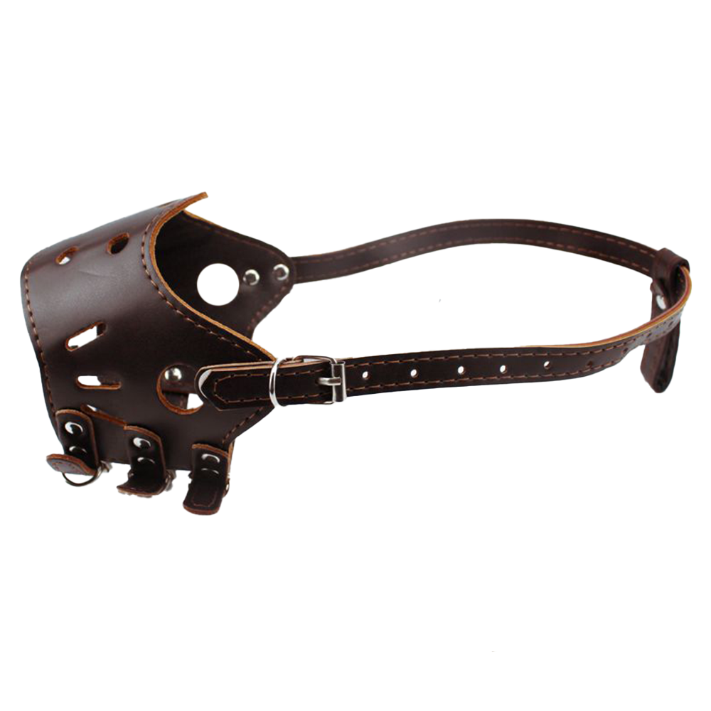 Rọ Mõm Chó Bằng Da Chống Sủa Giúp Chó Dễ Thở - Rọ Mõm Cho Chó Từ 5-20kg