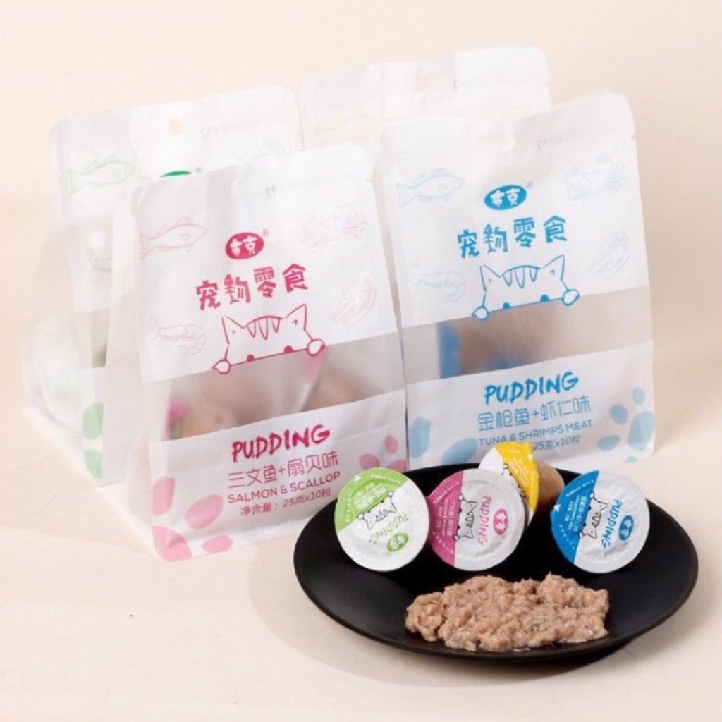 BOOKER (Viên 25g) Pate Cho Mèo - Súp Thưởng Pudding Vỗ Béo Cho Mèo Cưng