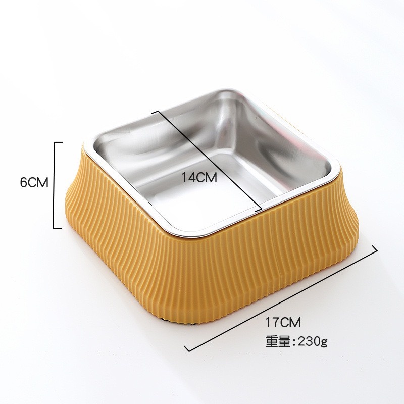 Bát Ăn Chén Ăn - Bát Ăn Inox Đế Sao Su Chống Trơn Có Thể Tháo Rời