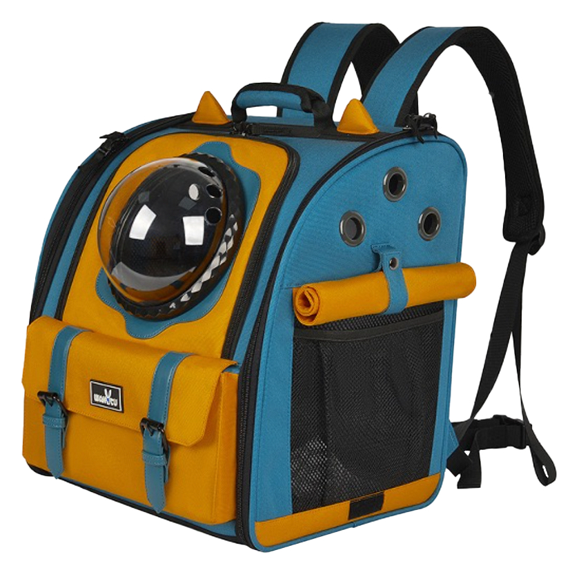 Balo Vận Chuyển Chó Mèo Phi Hành Gia 2 Tone Màu