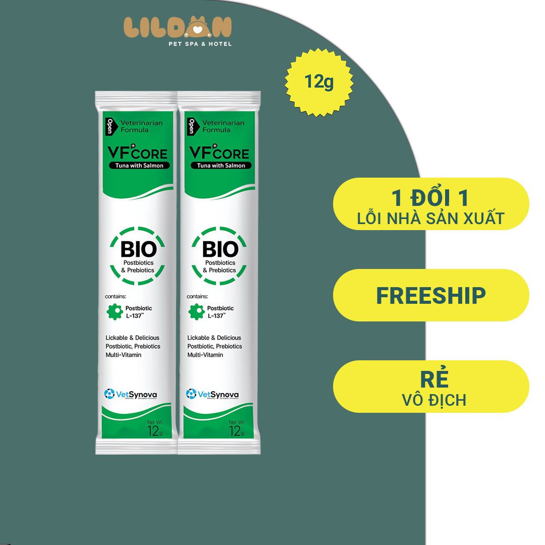 VF+ CORE BIO Postbiotics & Prebiotics - Súp Thưởng Hỗ Trợ Tiêu Hoá