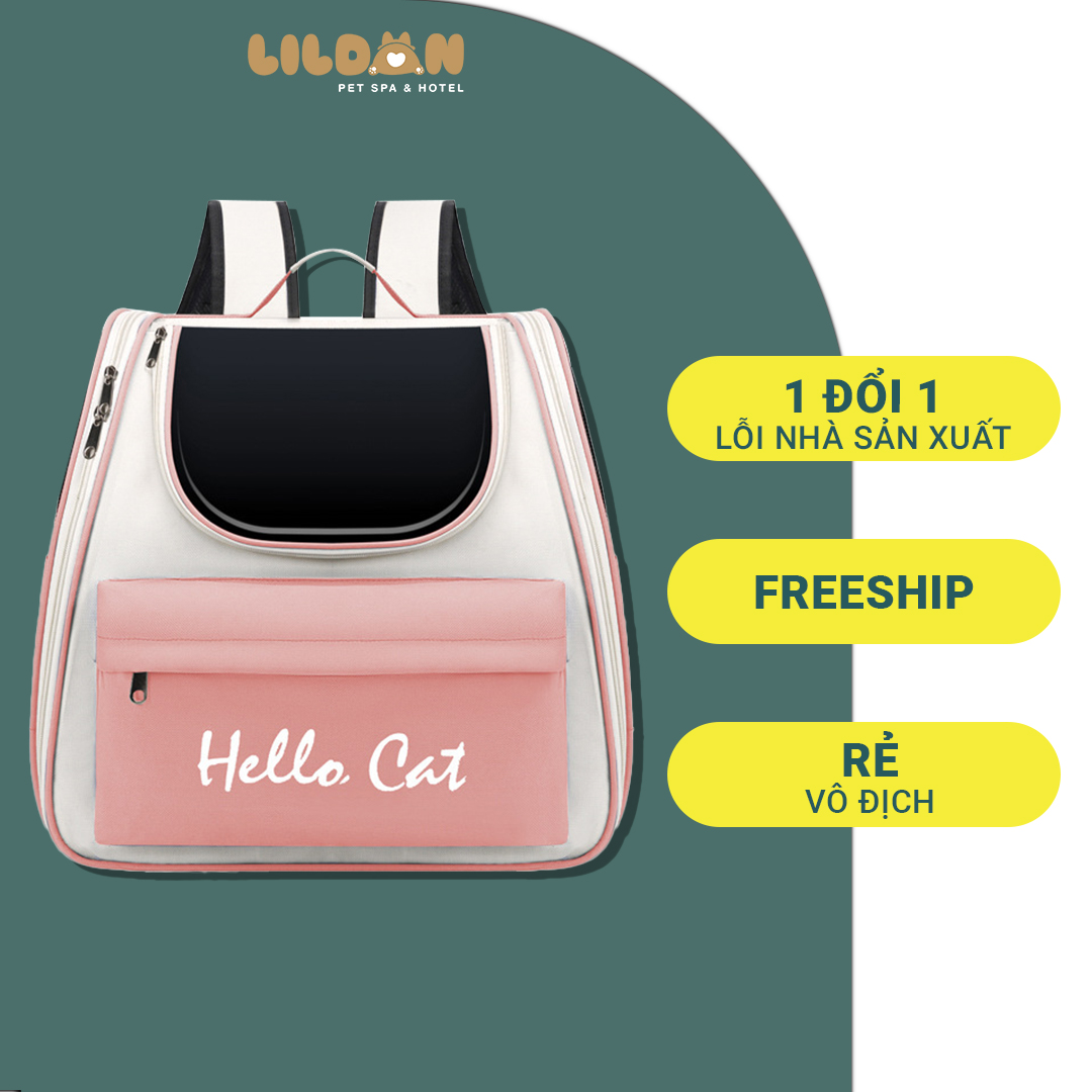 Balo Chó Mèo - Balo Đeo Vai Vận Chuyển Chó Mèo Hello Cat