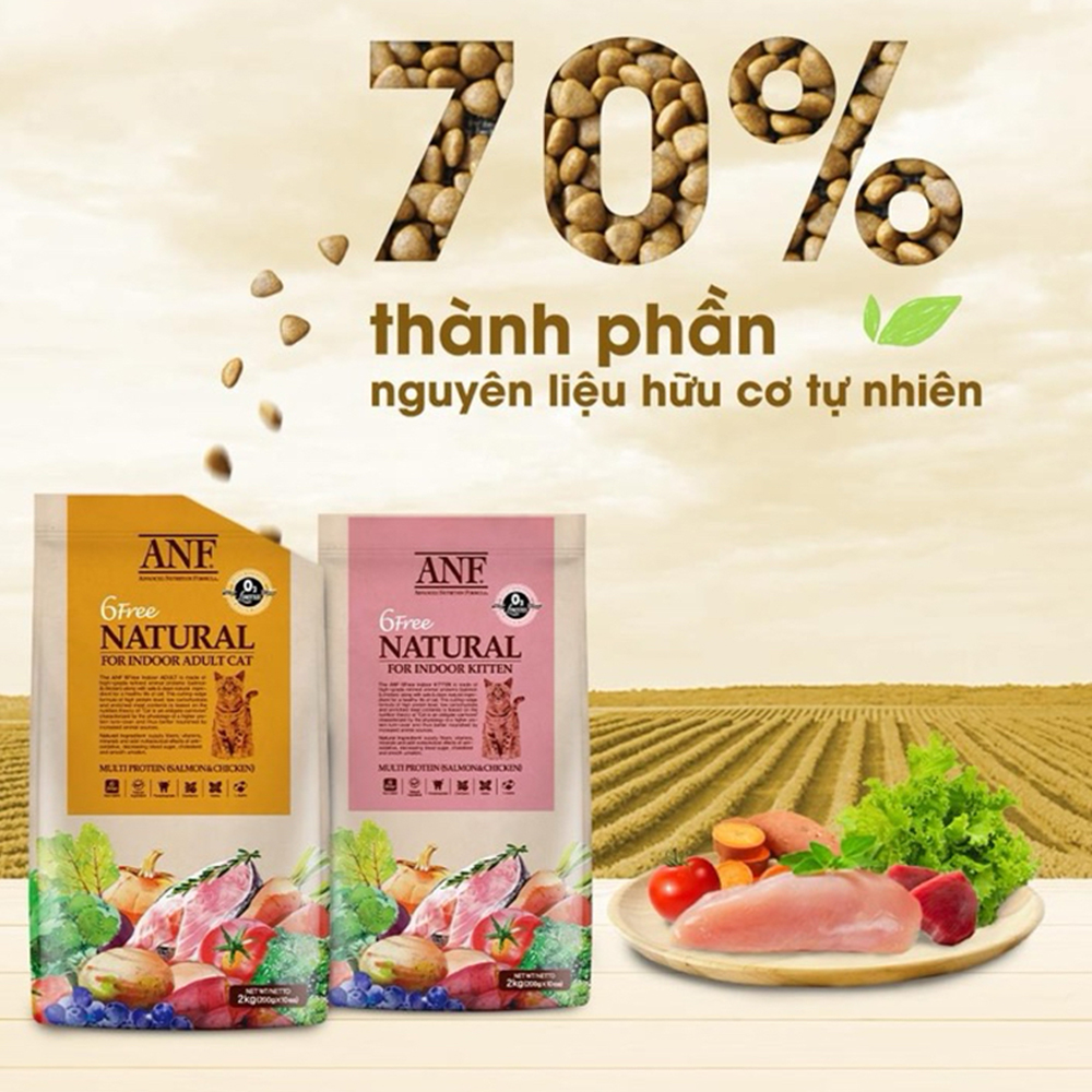 ANF 6Free Thức Ăn Hạt Hữu Cơ Dành Cho Mèo