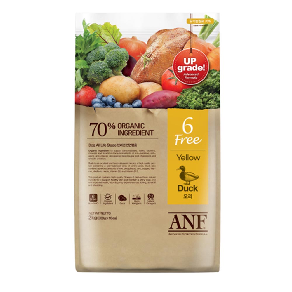 ANF 6FREE Thức Ăn Hạt Hữu Cơ Dành Cho Cún Trên 6 Tháng Tuổi Vị Cừu, Bò, Cá Hồi