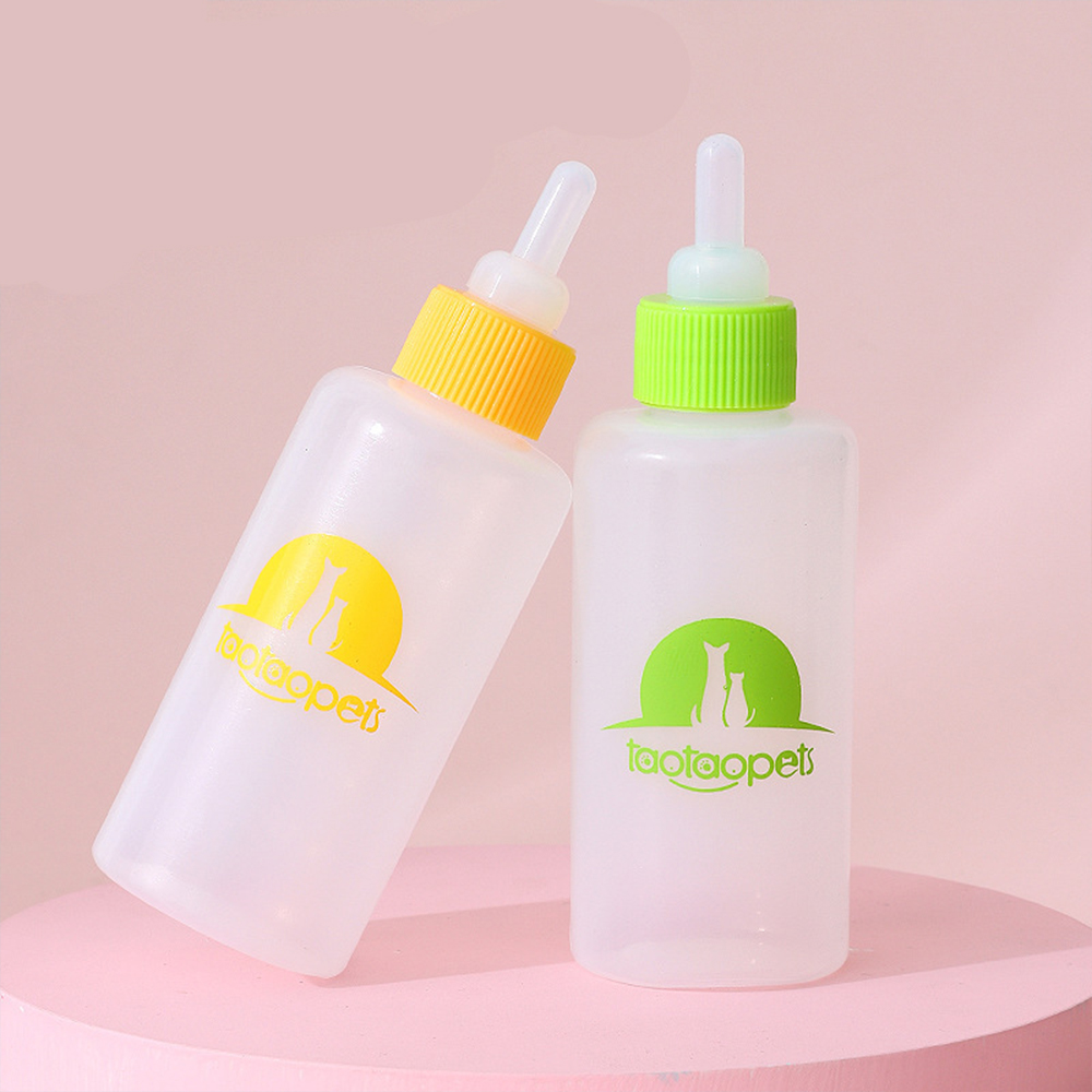 TAOTAOPETS Bình Ti Sữa (150ml) Nhựa An Toàn Cho Chó Mèo Con, Sơ Sinh (Tặng Kèm Chổi Cọ Bình)