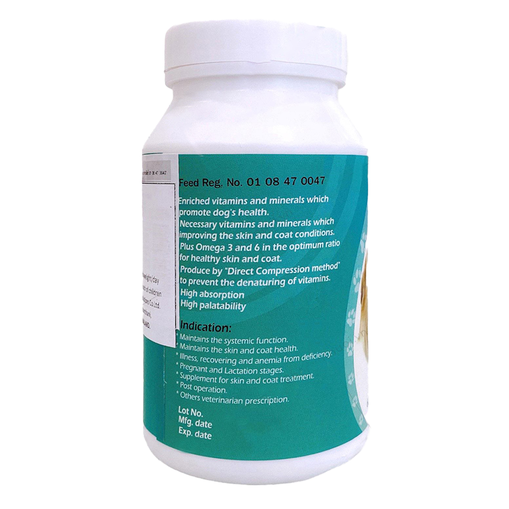 NUTRI TAB Thực Phẩm Bổ Sung Vitamin và Khoáng Chất Cho Chó Mèo