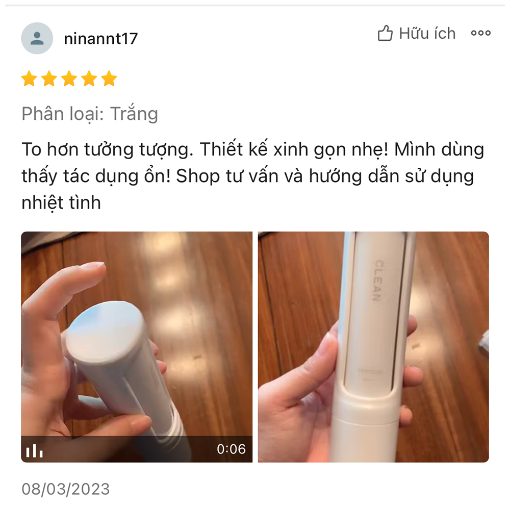 Cây Lăn Lông Tĩnh Điện - Lấy Lông Chó Mèo Dính Trên Quần Áo, Giường Nệm