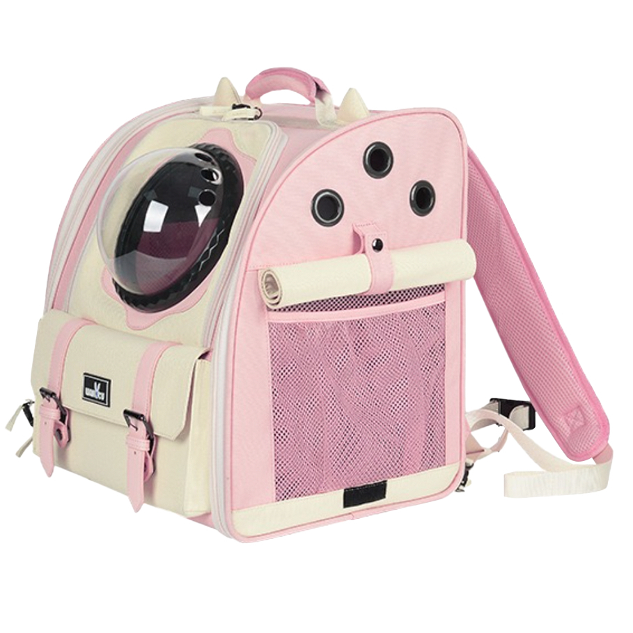 Balo Vận Chuyển Chó Mèo Phi Hành Gia 2 Tone Màu