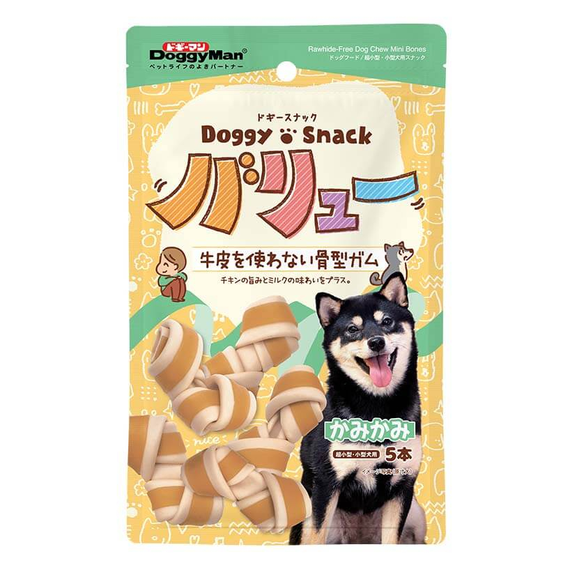 DOGGY MAN Bánh Thưởng Cho Chó - Xương Nơ Hương Sữa