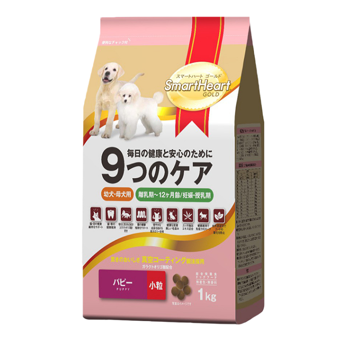 SMARTHEART GOLD (1kg) Thức Ăn Hạt Dinh Dưỡng Cho Chó Con Và Chó Trưởng Thành